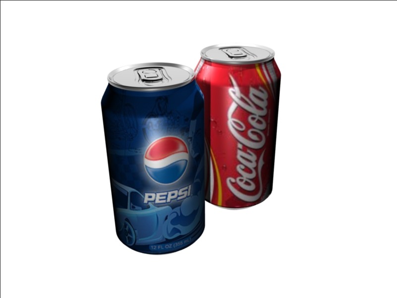 Coke and Pepsi pop cans preview image 1